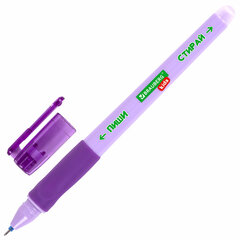 Ручка стираемая гелевая с эргономичным грипом BRAUBERG KIDS &laquo;RESTART COLOR&raquo;, СИНЯЯ, игольчатый пишущий узел 0,5 мм, линия 0,35 мм, 144097