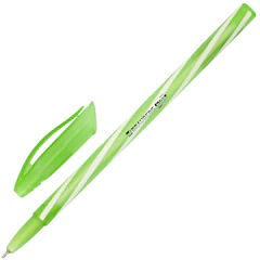 Ручка шариковая масляная BRAUBERG KIDS &laquo;TWIST&raquo;, СИНЯЯ, корпус ассорти, пишущий узел 0,7 мм, линия письма 0,35 мм, 144104