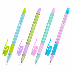 Изображение товара Шариковая ручка BRAUBERG GLASSY PASTEL MIX, СИНЯЯ, корпус ассорти