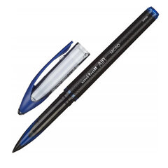Ручка-роллер Uni-Ball &laquo;AIR Micro&raquo;, СИНЯЯ, корпус черный, узел 0,5 мм, линия 0,24 мм, UBA-188-M BLUE