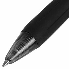 Ручка гелевая автоматическая с грипом BRAUBERG &laquo;OFFICE STYLE&raquo;, ЧЕРНАЯ, линия 0,4 мм, 144123