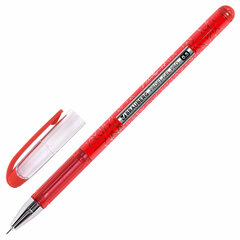 Ручка гелевая BRAUBERG &laquo;Profi-Gel PRO&raquo;, КРАСНАЯ, линия письма 0,4 мм, игольчатый наконечник 0,5 мм, печать на корпусе, 144126