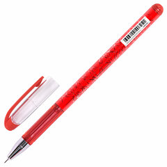 Ручка гелевая BRAUBERG &laquo;Profi-Gel PRO&raquo;, КРАСНАЯ, линия письма 0,4 мм, игольчатый наконечник 0,5 мм, печать на корпусе, 144126