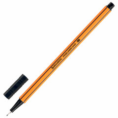 Ручка капиллярная (линер) ЧЕРНАЯ, BRAUBERG &laquo;FINE 040&raquo;, шестигранная, линия письма 0,4 мм, 144139