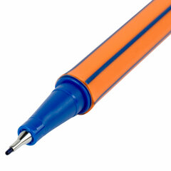 Ручка капиллярная (линер) СИНЯЯ, BRAUBERG &laquo;FINE 040&raquo;, шестигранная, линия письма 0,4 мм, 144140