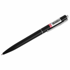 Ручка шариковая автоматическая ОФИСМАГ &laquo;M17&raquo;, СИНЯЯ, корпус черный, стандартный узел 0,7 мм, линия письма 0,5 мм, 144159