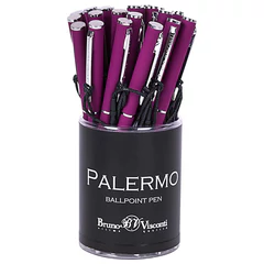Ручка шариковая BRUNO VISCONTI &laquo;Palermo&raquo;, бордовый металлический корпус, 0,7 мм, синяя