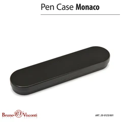 Ручка подарочная шариковая BRUNO VISCONTI &laquo;Monaco&raquo;, черный корпус, 0,5 мм, футляр, синяя, 20-0125/<wbr/>601