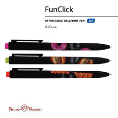 Ручка шариковая автоматическая BRUNO VISCONTI &laquo;FunClick&raquo;, СИНЯЯ, &laquo;Food&raquo;, ассорти, линия письма 0,5 мм, 20-0297/<wbr/>04