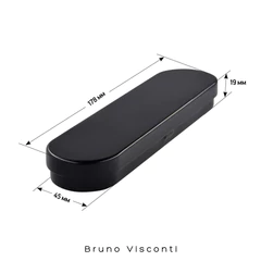 Ручка подарочная шариковая BRUNO VISCONTI &laquo;Milano&raquo;, корпус черный, 1 мм, синяя, 20-0224/<wbr/>01