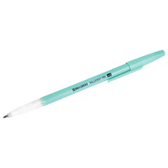 Ручка шариковая BRAUBERG &laquo;Офисная&raquo; PASTEL COLOR, СИНЯЯ, корпус ассорти, пишущий узел 1 мм, линия письма 0,5 мм, 144199