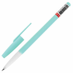Ручка шариковая BRAUBERG &laquo;Офисная&raquo; PASTEL COLOR, СИНЯЯ, корпус ассорти, пишущий узел 1 мм, линия письма 0,5 мм, 144199
