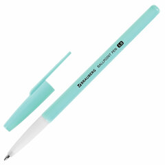 Ручка шариковая BRAUBERG &laquo;Офисная&raquo; PASTEL COLOR, СИНЯЯ, корпус ассорти, пишущий узел 1 мм, линия письма 0,5 мм, 144199