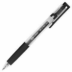 Изображение товара Ручка гелевая автоматическая с грипом BRAUBERG «GLA», ЧЕРНАЯ, стандартный узел 0,5 мм, линия письма 0,35 мм, 144215