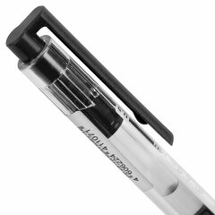 Ручка гелевая автоматическая с грипом BRAUBERG &laquo;GLA&raquo;, ЧЕРНАЯ, стандартный узел 0,5 мм, линия письма 0,35 мм, 144215