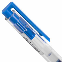 Ручка гелевая автоматическая с грипом BRAUBERG &laquo;GLA&raquo;, СИНЯЯ, стандартный узел 0,5 мм, линия письма 0,35 мм, 144216