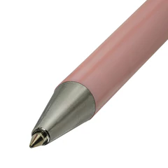 Ручка шариковая автоматическая BRAUBERG &laquo;Stripes Pastel&raquo;, СИНЯЯ, корпус ассорти, пишущий узел 0,5 мм, линия письма 0,3 мм, 144220