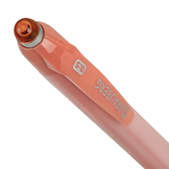 Ручка шариковая автоматическая BRAUBERG &laquo;Stripes Pastel&raquo;, СИНЯЯ, корпус ассорти, пишущий узел 0,5 мм, линия письма 0,3 мм, 144220