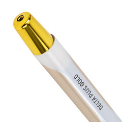 Ручка шариковая масляная с грипом BRAUBERG &laquo;Delta Plus Gold&raquo;, СИНЯЯ, пишущий узел 0,7 мм, линия письма 0,35 мм, 144256
