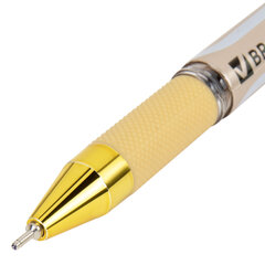 Ручка шариковая масляная с грипом BRAUBERG &laquo;Delta Plus Gold&raquo;, СИНЯЯ, пишущий узел 0,7 мм, линия письма 0,35 мм, 144256