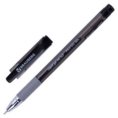 Изображение товара Ручка гелевая с грипом BRAUBERG «Max-Oil Gel», ЧЕРНАЯ, игольчатый узел 0,5 мм, линия письма 0,3 мм, 144260