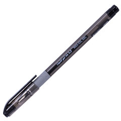 Ручка гелевая с грипом BRAUBERG &laquo;Max-Oil Gel&raquo;, ЧЕРНАЯ, игольчатый узел 0,5 мм, линия письма 0,3 мм, 144260