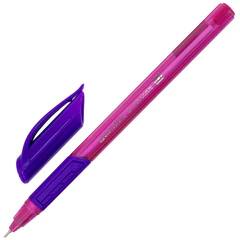 Ручка шариковая масляная с грипом BRAUBERG &laquo;Extra Glide GT Color&raquo;, СИНЯЯ, трехгранная, игольчатый наконечник 0,7 мм, линия 0,5 мм, 144264