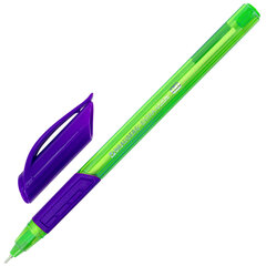Ручка шариковая масляная с грипом BRAUBERG &laquo;Extra Glide GT Color&raquo;, СИНЯЯ, трехгранная, игольчатый наконечник 0,7 мм, линия 0,5 мм, 144264