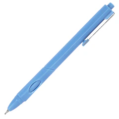Ручка шариковая автоматическая с грипом BRAUBERG "COMFORT GRIP", СИНЯЯ, игольчатый наконечник 0,7 мм, линия письма 0,35 мм, 144323