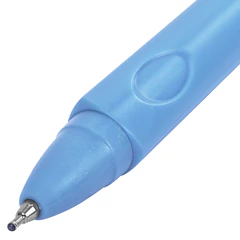 Ручка шариковая автоматическая с грипом BRAUBERG "COMFORT GRIP", СИНЯЯ, игольчатый наконечник 0,7 мм, линия письма 0,35 мм, 144323