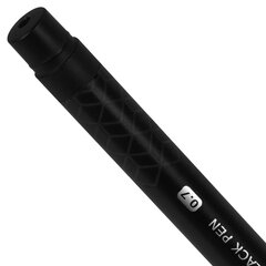 Ручка шариковая масляная BRAUBERG &laquo;BLACK PEN&raquo;, СИНЯЯ, игольчатый узел 0,7 мм, линия письма 0,35 мм, 144325