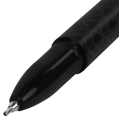 Ручка шариковая масляная BRAUBERG &laquo;BLACK PEN&raquo;, СИНЯЯ, игольчатый узел 0,7 мм, линия письма 0,35 мм, 144325