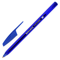 Изображение товара Ручка шариковая BRAUBERG X-30 CLASSIC, СИНЯЯ, мягкое письмо, пишущий узел 1 мм, линия письма 0,5 мм, 144331
