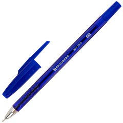 Ручки шариковые BRAUBERG 927 PRO &laquo;WRITING 3.0&raquo;, КОМПЛЕКТ 12 ШТ., СИНИЕ, пишущий узел 0,5 мм, линия письма 0,25 мм, 144338