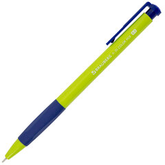 Ручки шариковые автоматические BRAUBERG A-30 COLOR MIX &laquo;WRITING 3.0&raquo;, КОМПЛЕКТ 12 ШТ., СИНИЕ, узел 0,5 мм, линия 0,25 мм, 144342