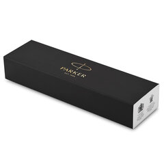 Ручка перьевая PARKER "Jotter Originals Black Chrome CT", корпус черный, детали из нержавеющей стали, синяя, 2096430