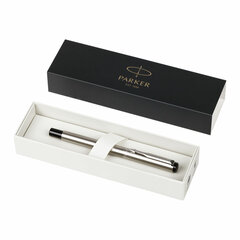 Ручка перьевая PARKER "Vector Stainless Steel", корпус серебристый, детали из нержавеющей стали, синяя, S0029690