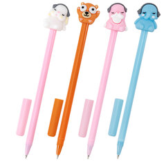 Ручка с топпером шариковая масляная FUNSTER (ФАНСТЕР) &laquo;TOPPER MIX&raquo;, СИНЯЯ, корпус ассорти, пишущий узел 0,7 мм, линия письма 0,35 мм, 144368