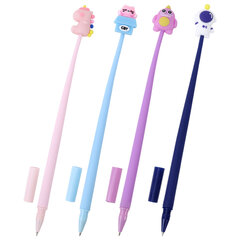 Ручка фигурная силиконовая шариковая FUNSTER (ФАНСТЕР) &laquo;SILICONE MIX&raquo;, СИНЯЯ, корпус ассорти, узел 0,7 мм, линия письма 0,35 мм, 144370