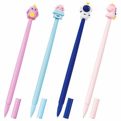 Ручка фигурная силиконовая шариковая FUNSTER (ФАНСТЕР) &laquo;SILICONE MIX&raquo;, СИНЯЯ, корпус ассорти, узел 0,7 мм, линия письма 0,35 мм, 144370