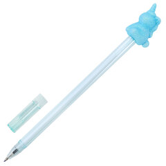 Ручка с топпером с блёстками шариковая масляная FUNSTER (ФАНСТЕР) &laquo;SHINY MIX&raquo;, СИНЯЯ, корпус ассорти, узел 0,7 мм, линия 0,35 мм, 144371