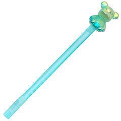 Ручка с акриловым топпером шариковая FUNSTER &laquo;BEAR&BUNNY&raquo;, СИНЯЯ, ассорти, пишущий узел 0,7 мм, линия письма 0,35 мм, 144372