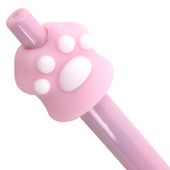 Ручка с топпером шариковая автоматическая FUNSTER &laquo;CAT PAW&raquo;, СИНЯЯ, ассорти, пишущий узел 0,7 мм, линия письма 0,35 мм, 144376