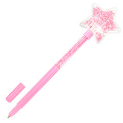 Ручка с топпером с блестками шариковая FUNSTER &laquo;MAGIC STAR&raquo;, СИНЯЯ, ассорти, пишущий узел 0,7 мм, линия письма 0,35 мм, 144379