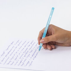 Ручка шариковая с грипом BRAUBERG &laquo;i-STICK POINT LIGHT BLUE&raquo;, СИНЯЯ, пишущий узел 0,7 мм, линия письма 0,35 мм, 144383