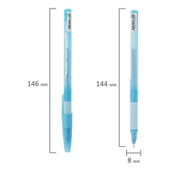 Ручка шариковая с грипом BRAUBERG &laquo;i-STICK POINT LIGHT BLUE&raquo;, СИНЯЯ, пишущий узел 0,7 мм, линия письма 0,35 мм, 144383