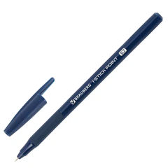 Ручка шариковая с грипом BRAUBERG &laquo;i-STICK DEEP BLUE&raquo;, СИНЯЯ, пишущий узел 0,7 мм, линия письма 0,35 мм, 144385