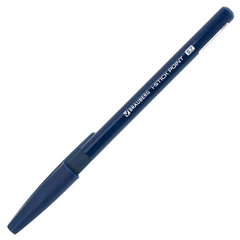 Ручка шариковая с грипом BRAUBERG &laquo;i-STICK DEEP BLUE&raquo;, СИНЯЯ, пишущий узел 0,7 мм, линия письма 0,35 мм, 144385