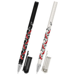 Ручка шариковая с принтом FUNSTER STICK &laquo;FISH KOI&raquo;, СИНЯЯ, SOFT TOUCH покрытие, узел 0,7 мм, линия письма 0,35 мм, 144388