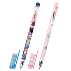 Ручка шариковая с принтом FUNSTER (ФАНСТЕР) STICK &laquo;FAT CATS&raquo;, СИНЯЯ, SOFT TOUCH покрытие, узел 0,7 мм, линия 0,35 мм, 144389